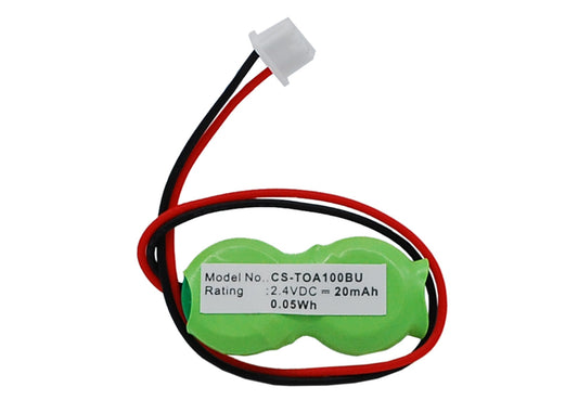 2.4V 20mAh/0.05Wh Ni-MH CMOS/BackUp Battery for Toshiba