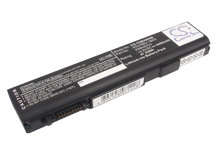 10.8V 4400mAh/47.52Wh Li-ion Notebook/Laptop Battery for Toshiba