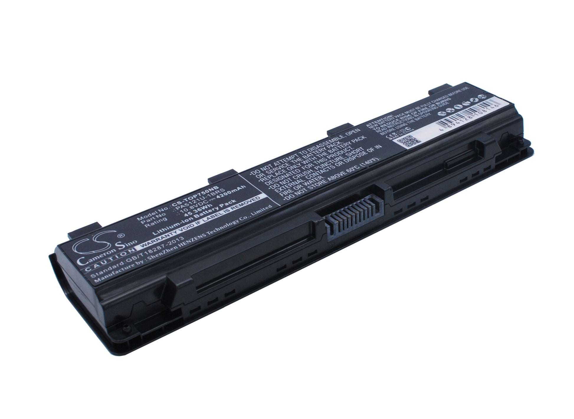 10.8V 4200mAh/45.36Wh Li-ion Notebook/Laptop Battery for Toshiba