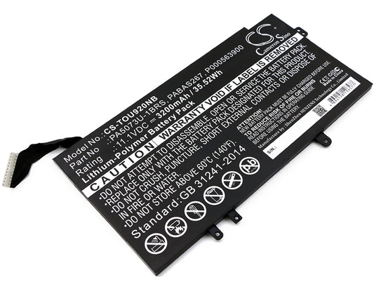11.1V 3200mAh/35.52Wh Li-Polymer Notebook/Laptop Battery for Toshiba
