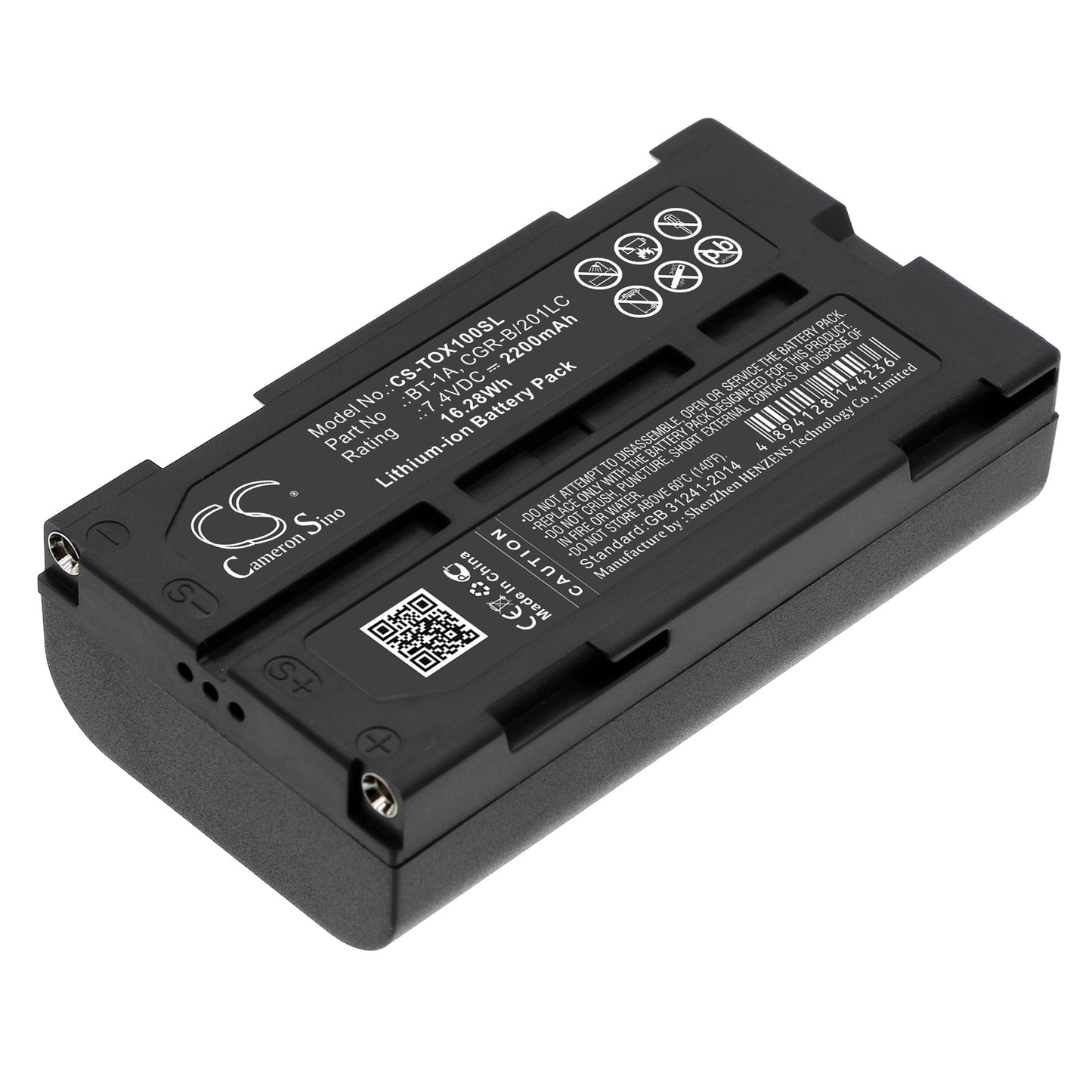 7.4V 2200mAh/16.28Wh Li-ion Equipment/Survey Battery for Topcon