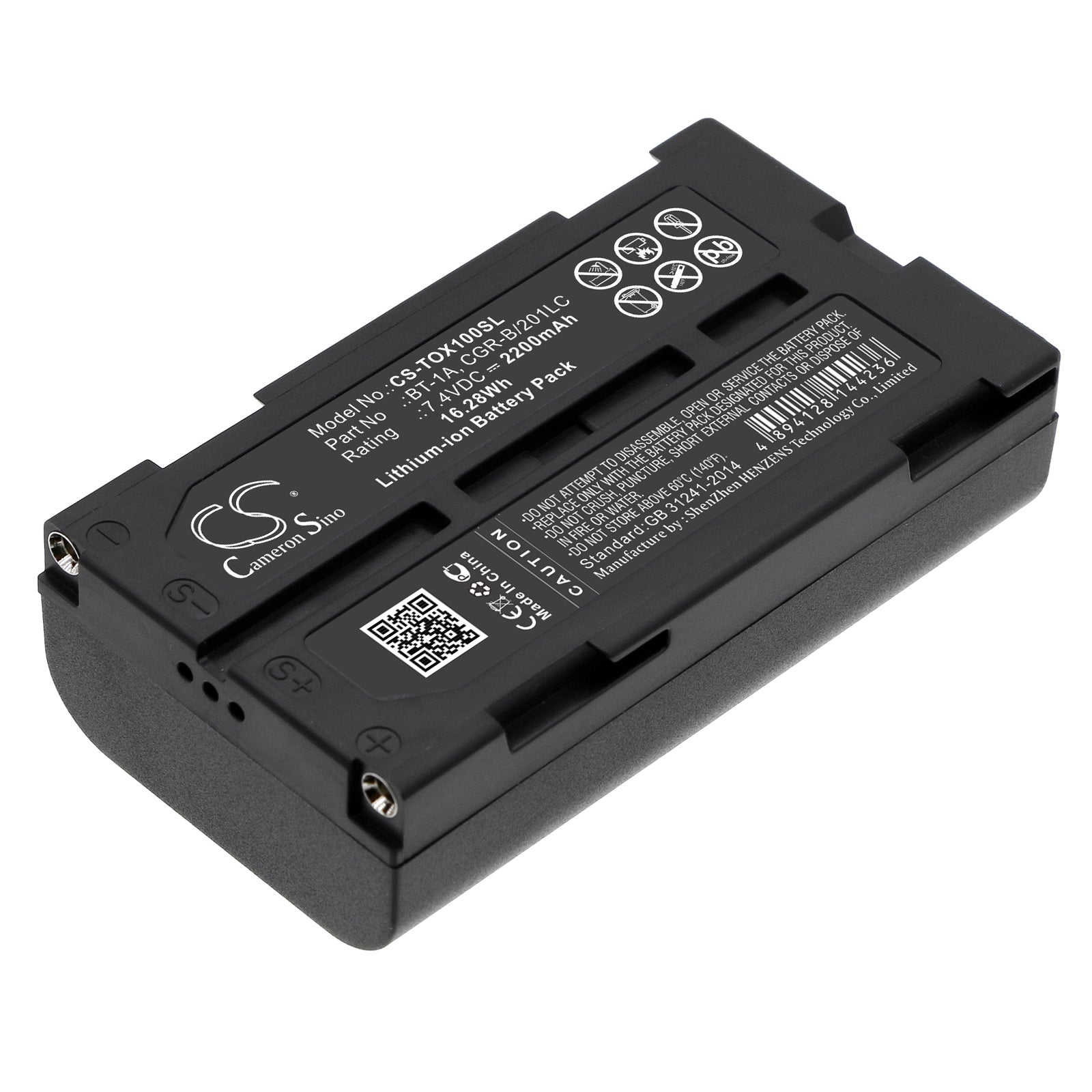 7.4V 2200mAh/16.28Wh Li-ion Equipment/Survey Battery for Topcon