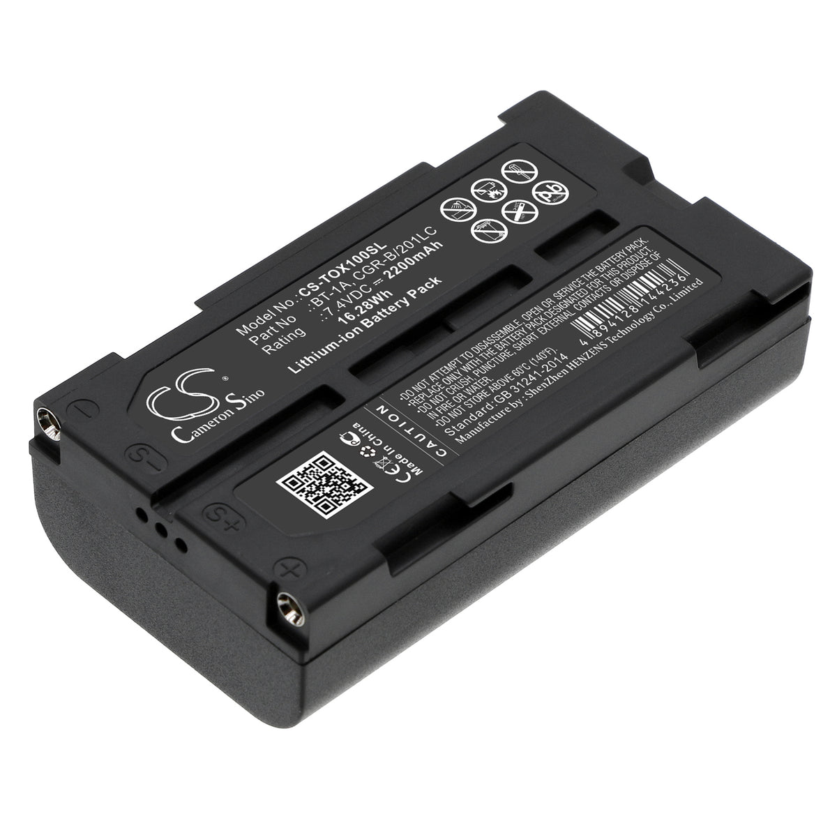 7.4V 2200mAh/16.28Wh Li-ion Equipment/Survey Battery for Topcon