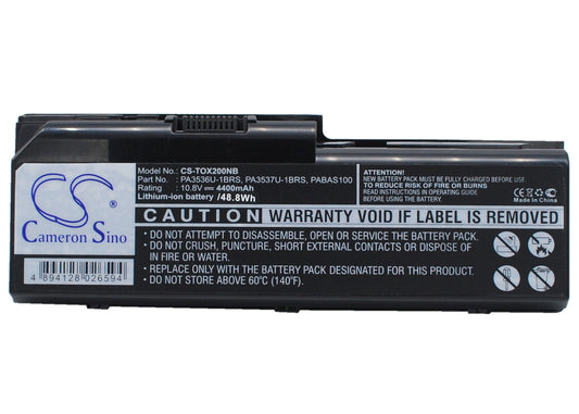 10.8V 4400mAh Li-ion Notebook/Laptop Battery for Toshiba