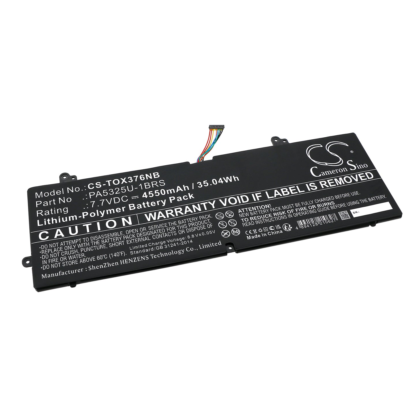 CS-TOX376NB Replacement Battery – Compatible with Port g X30T-E-113, Portege X30, Portege x30-T-E, Portege X30T-E-10Q, Portege X30T-E-176
