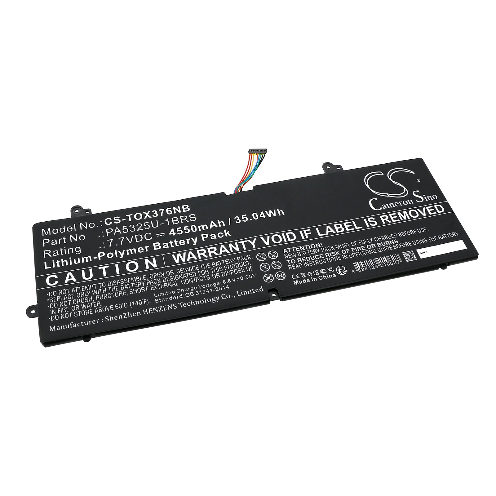 CS-TOX376NB Replacement Battery – Compatible with Port g X30T-E-113, Portege X30, Portege x30-T-E, Portege X30T-E-10Q, Portege X30T-E-176