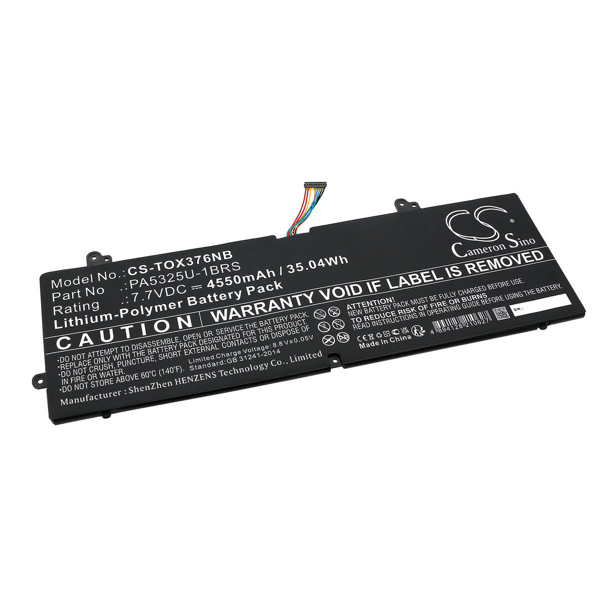 CS-TOX376NB Replacement Battery – Compatible with Port g X30T-E-113, Portege X30, Portege x30-T-E, Portege X30T-E-10Q, Portege X30T-E-176