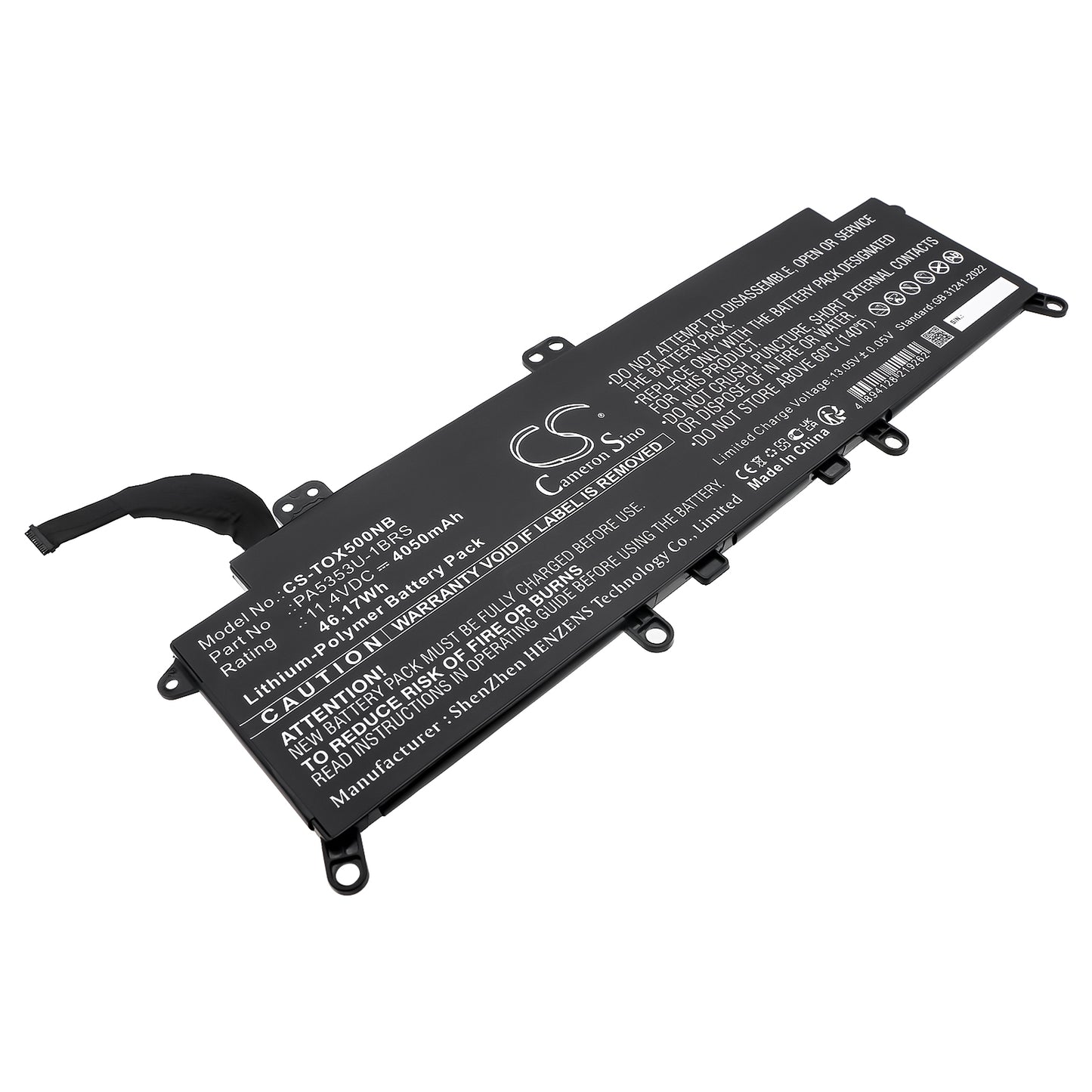 CS-TOX500NB Replacement Battery – Compatible with Dynabook Tecra X50-F, Tecra X50-F-11E, Tecra X50-F-11F, Tecra X50-F-127, Tecra X50-F-12Q, Tecra X50-F-12T, Tecra X50-F-12U, Tecra X50-F-12V, Tecra X50-F-130, Tecra X50-F-137, Tecra X50-F-14R, Tecra X50-F-14X, Tecra X50-F-14Z, Tecra X50-F-150, Tecra X50-F-155, Tecra X50-F-158, Tecra X50-F-159, Tecra X50-F-15G, Tecra X50-F-15M, Tecra X50-F-15R, Tecra X50-F-160, Tecra X50-F-16K, Tecra X50-F-BTO