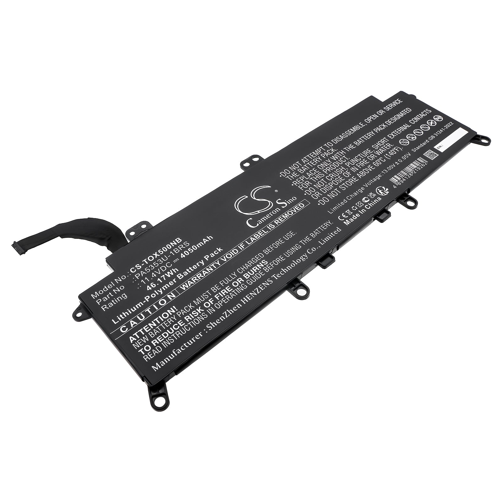 CS-TOX500NB Replacement Battery – Compatible with Dynabook Tecra X50-F, Tecra X50-F-11E, Tecra X50-F-11F, Tecra X50-F-127, Tecra X50-F-12Q, Tecra X50-F-12T, Tecra X50-F-12U, Tecra X50-F-12V, Tecra X50-F-130, Tecra X50-F-137, Tecra X50-F-14R, Tecra X50-F-14X, Tecra X50-F-14Z, Tecra X50-F-150, Tecra X50-F-155, Tecra X50-F-158, Tecra X50-F-159, Tecra X50-F-15G, Tecra X50-F-15M, Tecra X50-F-15R, Tecra X50-F-160, Tecra X50-F-16K, Tecra X50-F-BTO