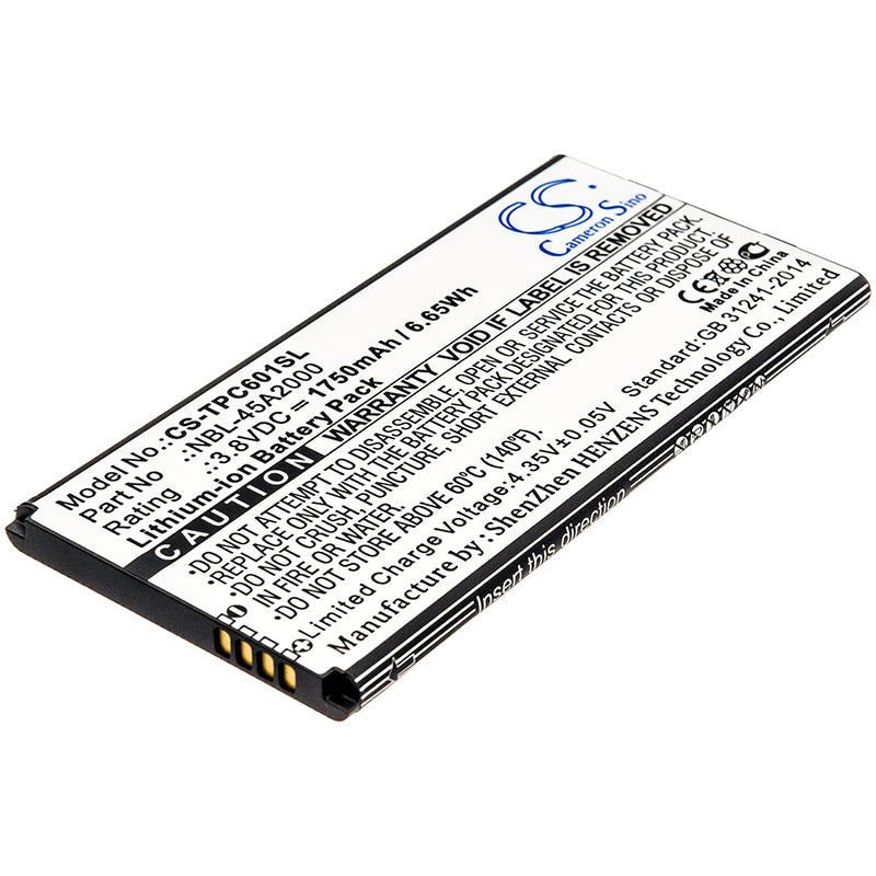 CS-TPC601SL Replacement Battery – Compatible with C5L, C5L Dual SIM, TP601A, TP601B, TP601C, TP601E