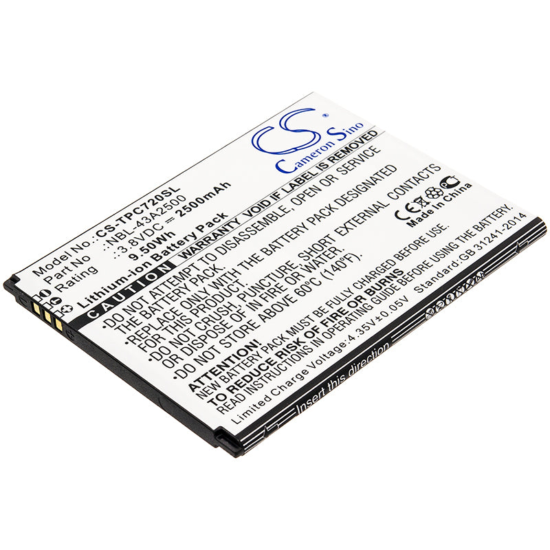 CS-TPC720SL Replacement Battery – Compatible with C7s, TP7051A, TP7051C
