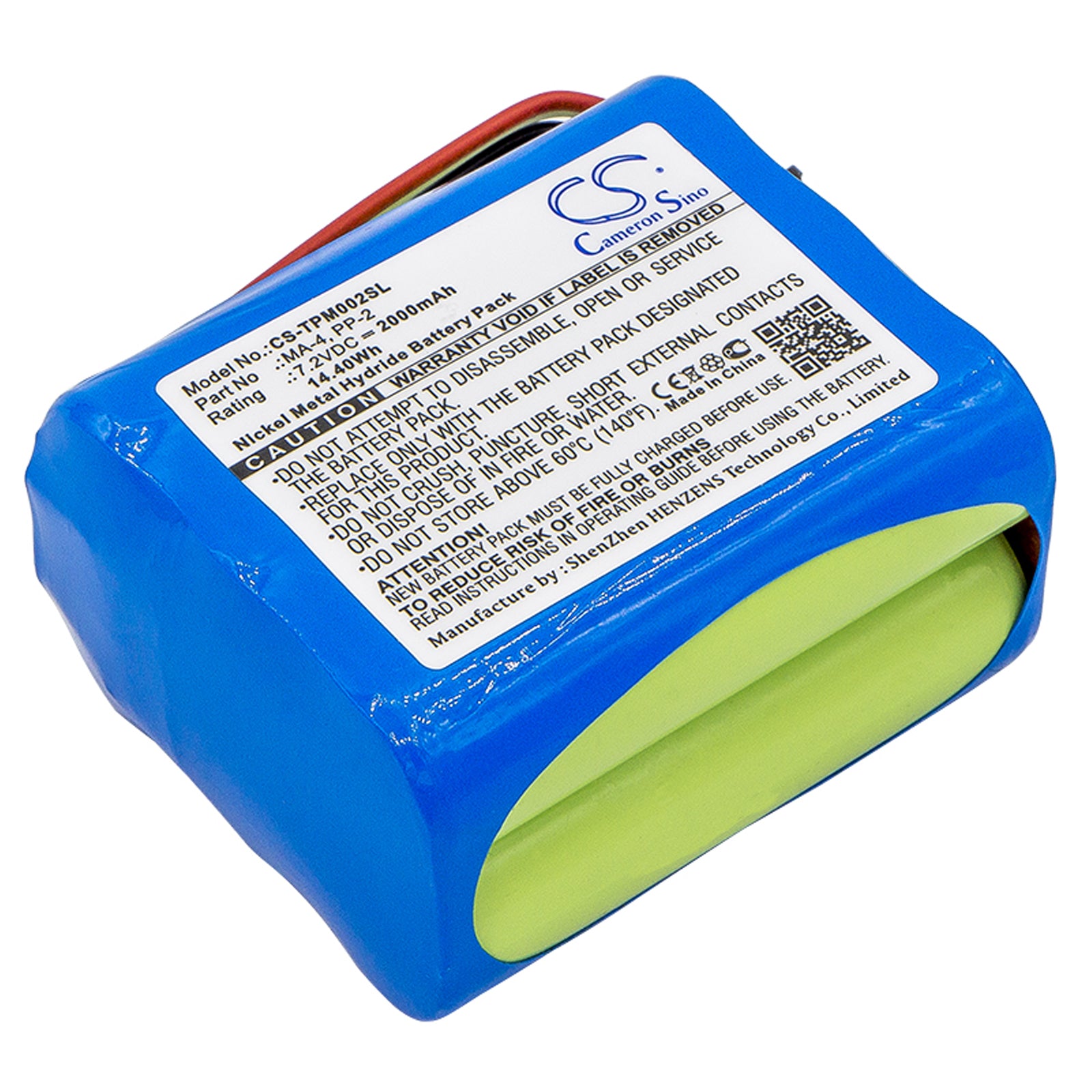 7.2V 2000mAh/14.40Wh Ni-MH DAB Digital Battery for TEAC