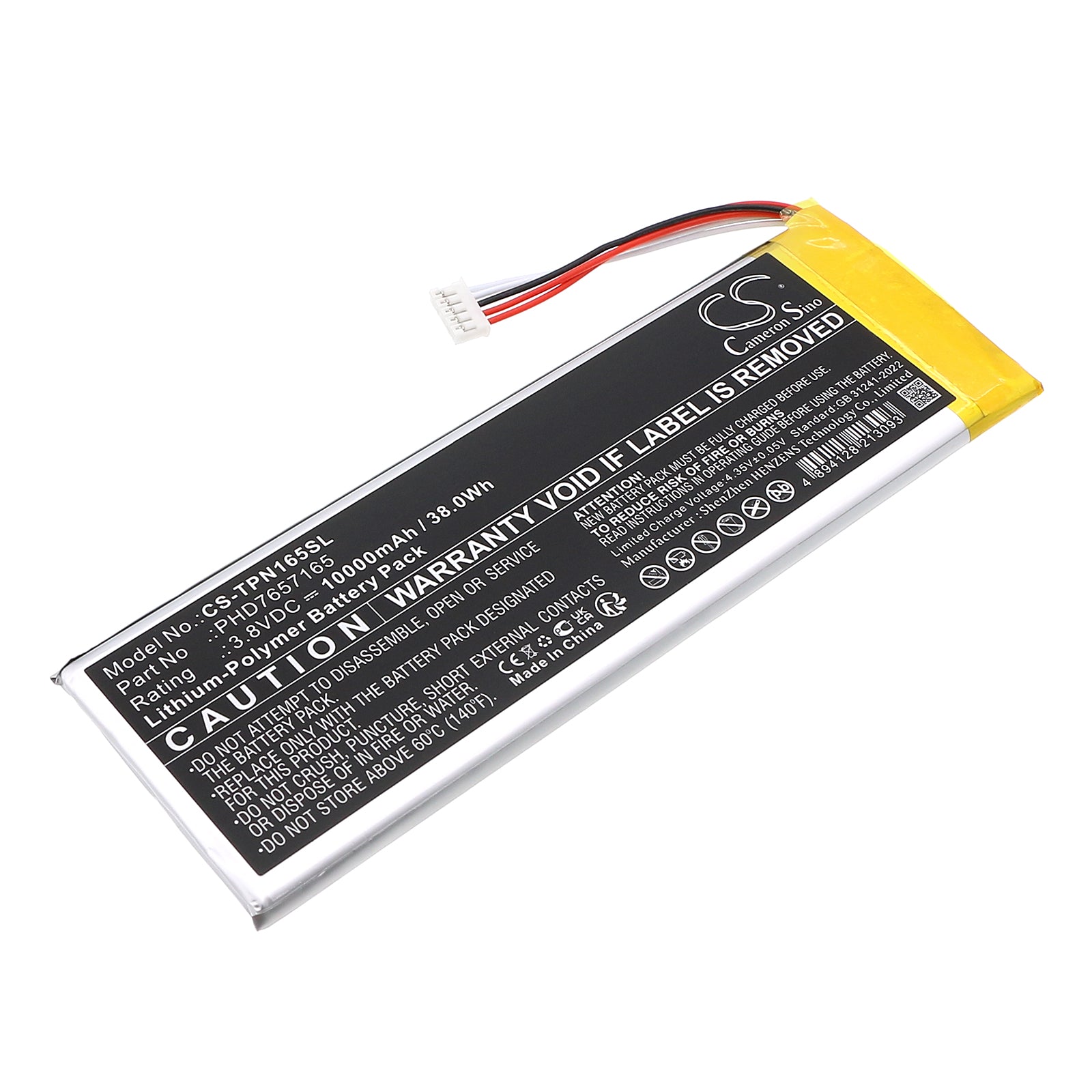 CS-TPN165SL Replacement Battery – Compatible with UltraDiag Diagnostic Scan Tool