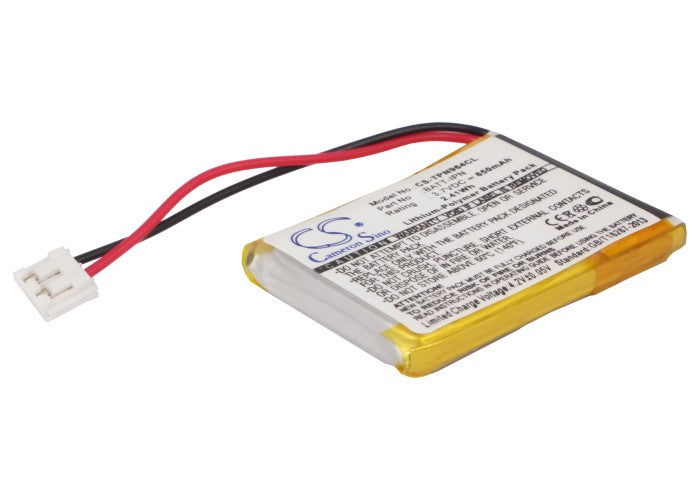 3.7V 650mAh/2.41Wh Li-Polymer Cordless Phone Battery for Telematrix