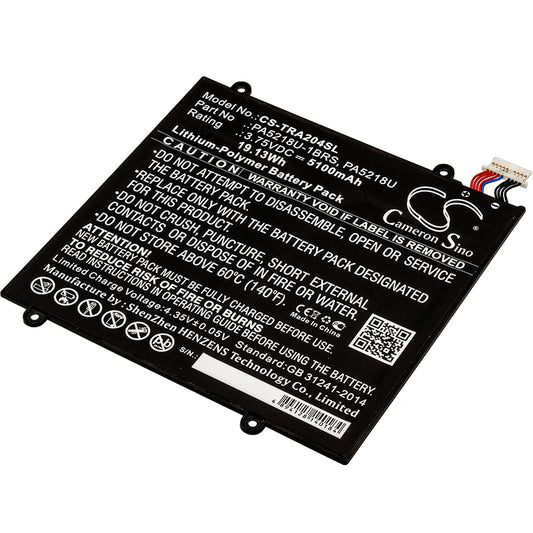 3.75V 5100mAh/19.13Wh Li-Polymer Tablet Battery for Toshiba