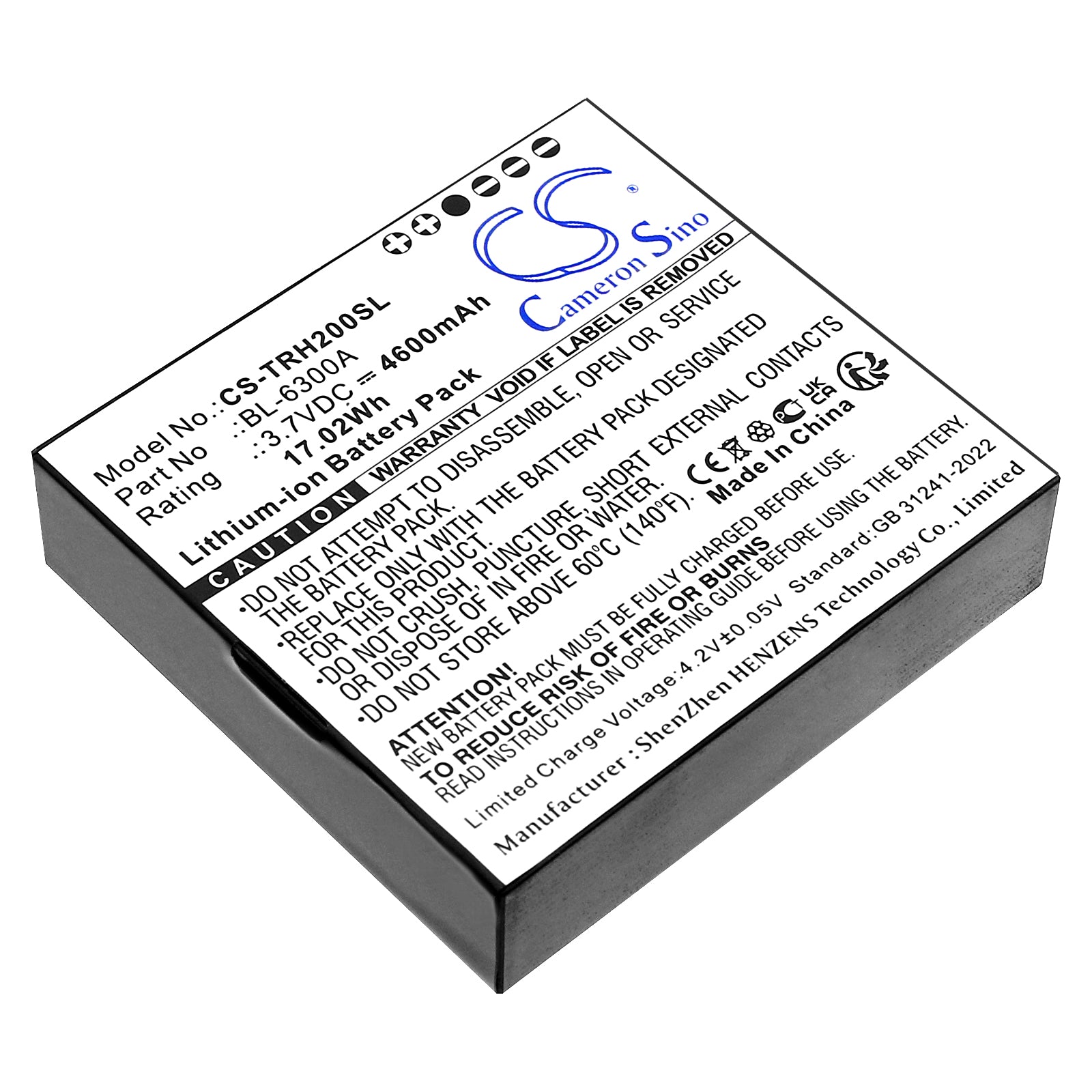 CS-TRH200SL Replacement Battery – Compatible with ihand 20, ihand 20 Data Controller GPS