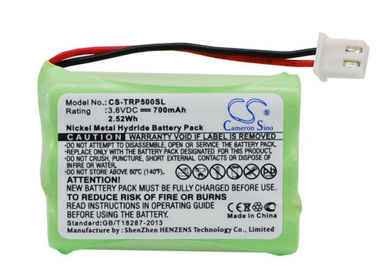 3.6V 700mAh/2.52Wh Ni-MH Dog Collar Battery for Tri-Tronics