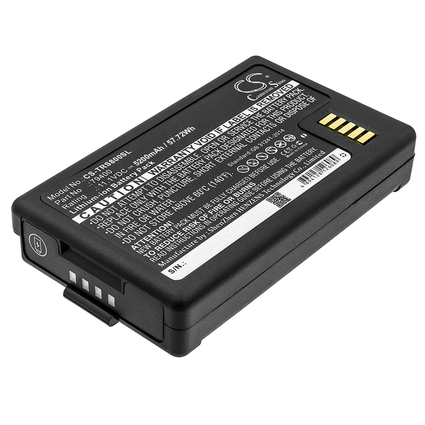 11.1V 5200mAh/57.72Wh Li-ion Equipment/Survey Battery for Trimble