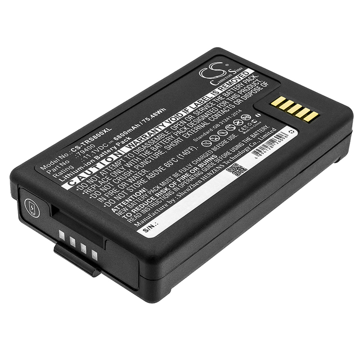 11.1V 6800mAh/75.48Wh Li-ion Equipment/Survey Battery for Trimble