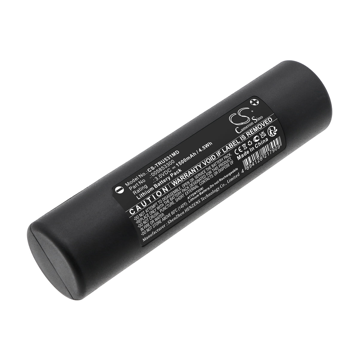 CS-TRU531MD Replacement Battery – Compatible with Laryngoscope TRU-MR 5310m