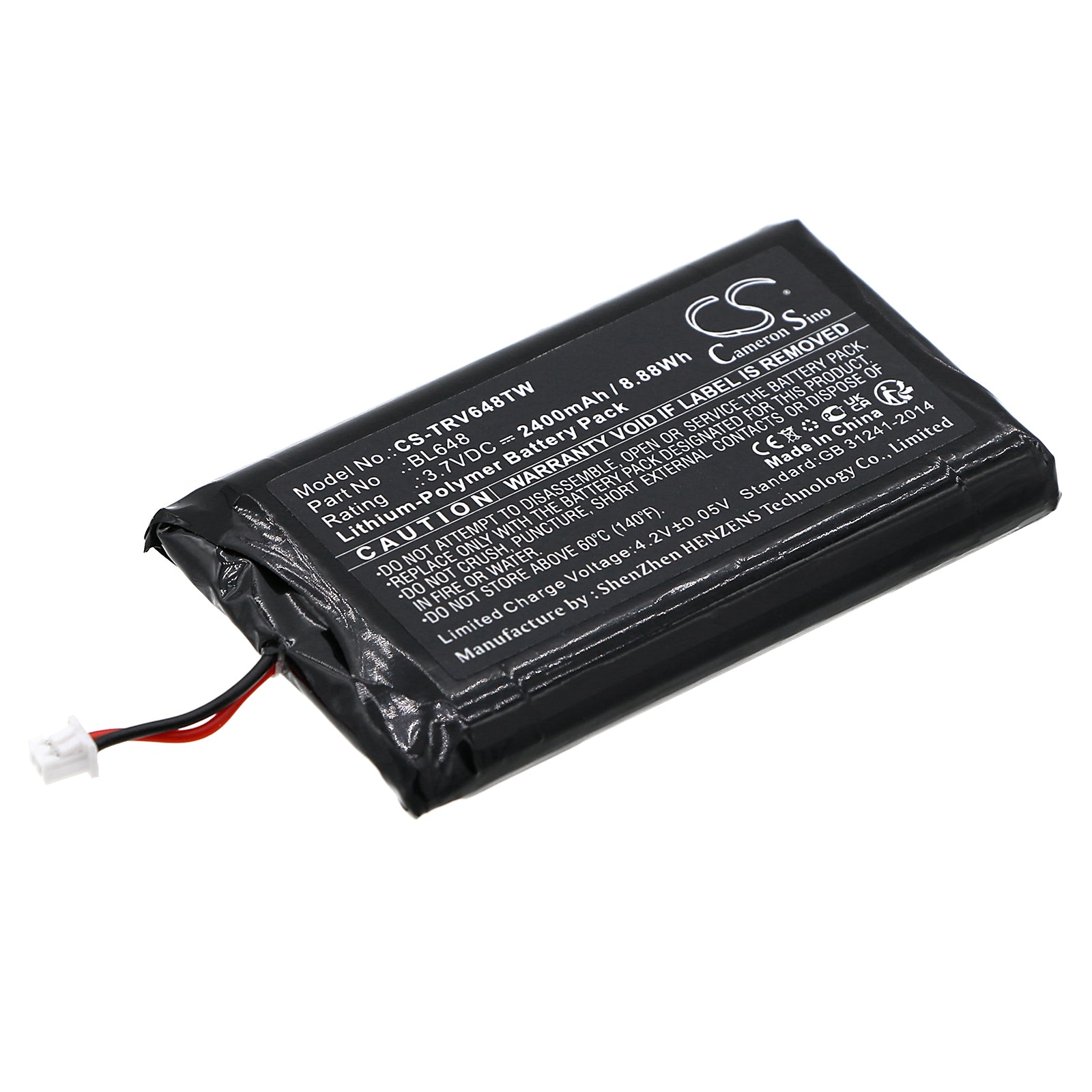 CS-TRV648TW Replacement Battery – Compatible with RB48, RB648