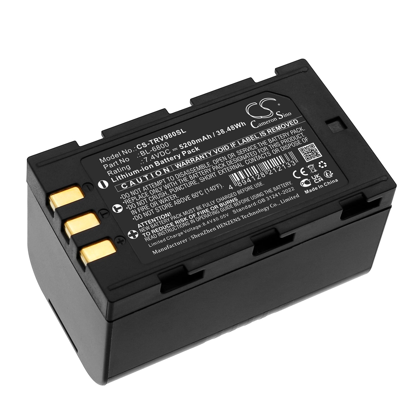 CS-TRV980SL Replacement Battery – Compatible with A16, iRTK5 Host Bag, TS7, V98