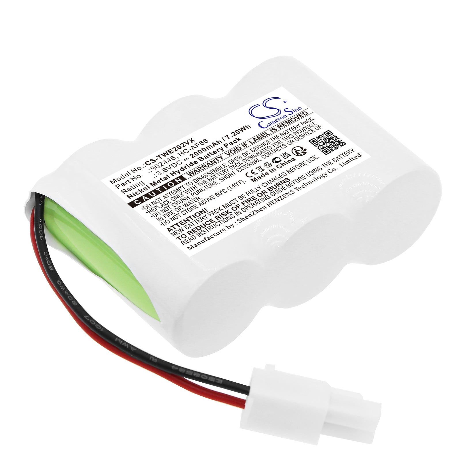 CS-TWE202VX Replacement Battery – Compatible with HC-E202, HC-E202W, HC-E22C, HC-EB02, HC-EB02W, HC-R20