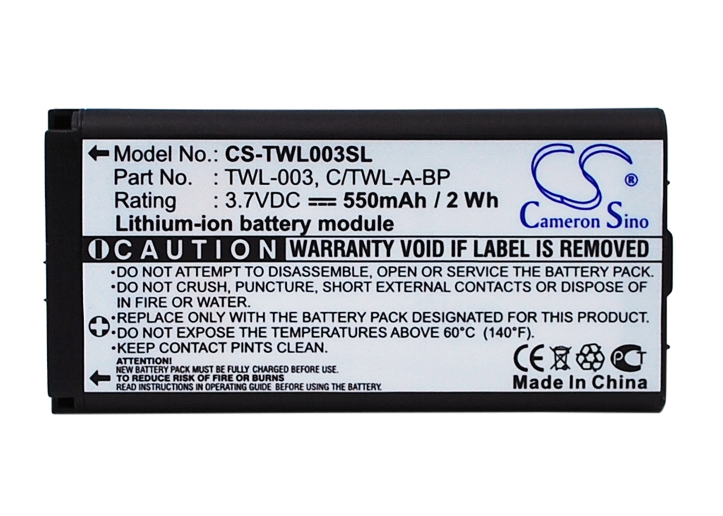 3.7V 550mAh Li-Polymer Game/PSP/NDS Battery for Nintendo