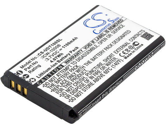 3.7V 1100mAh/4.07Wh Li-ion Cordless Phone Battery for UniData