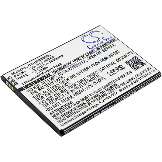 3.7V 1950mAh/7.22Wh Li-ion Mobile/SmartPhone Battery for Ulefone