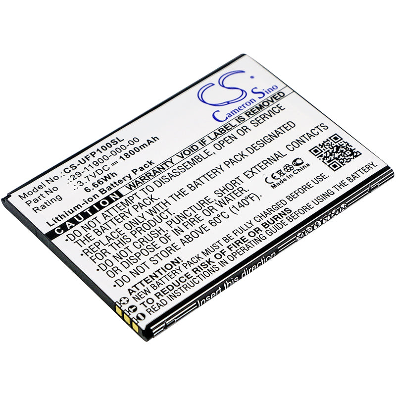 3.7V 1800mAh/6.66Wh Li-ion Mobile/SmartPhone Battery for Ulefone