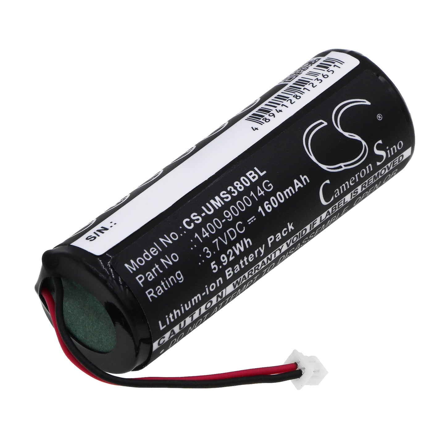 3.7V 1600mAh/5.92Wh Li-ion Barcode/Scanner Battery for Unitech