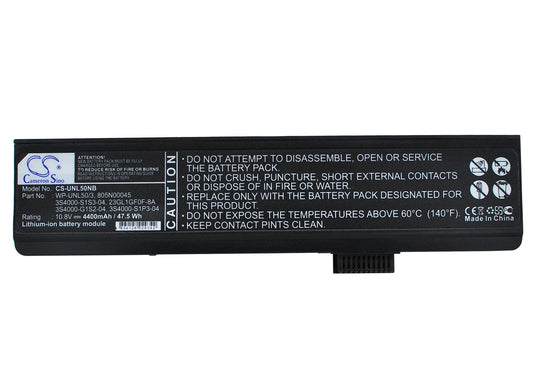 10.8V 4400mAh Li-ion Notebook/Laptop Battery for Uniwill