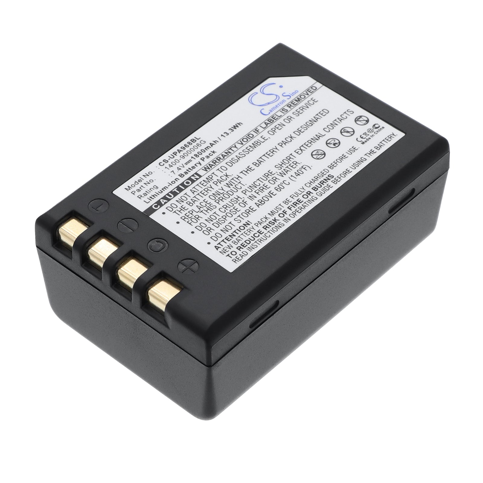 7.4V 1800mAh Li-ion Barcode/Scanner Battery for Unitech