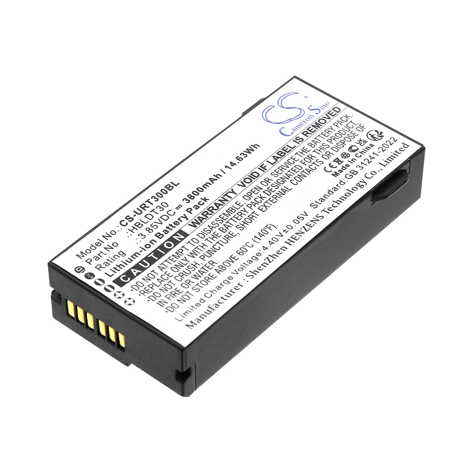 CS-URT300BL Replacement Battery – Compatible with DT30