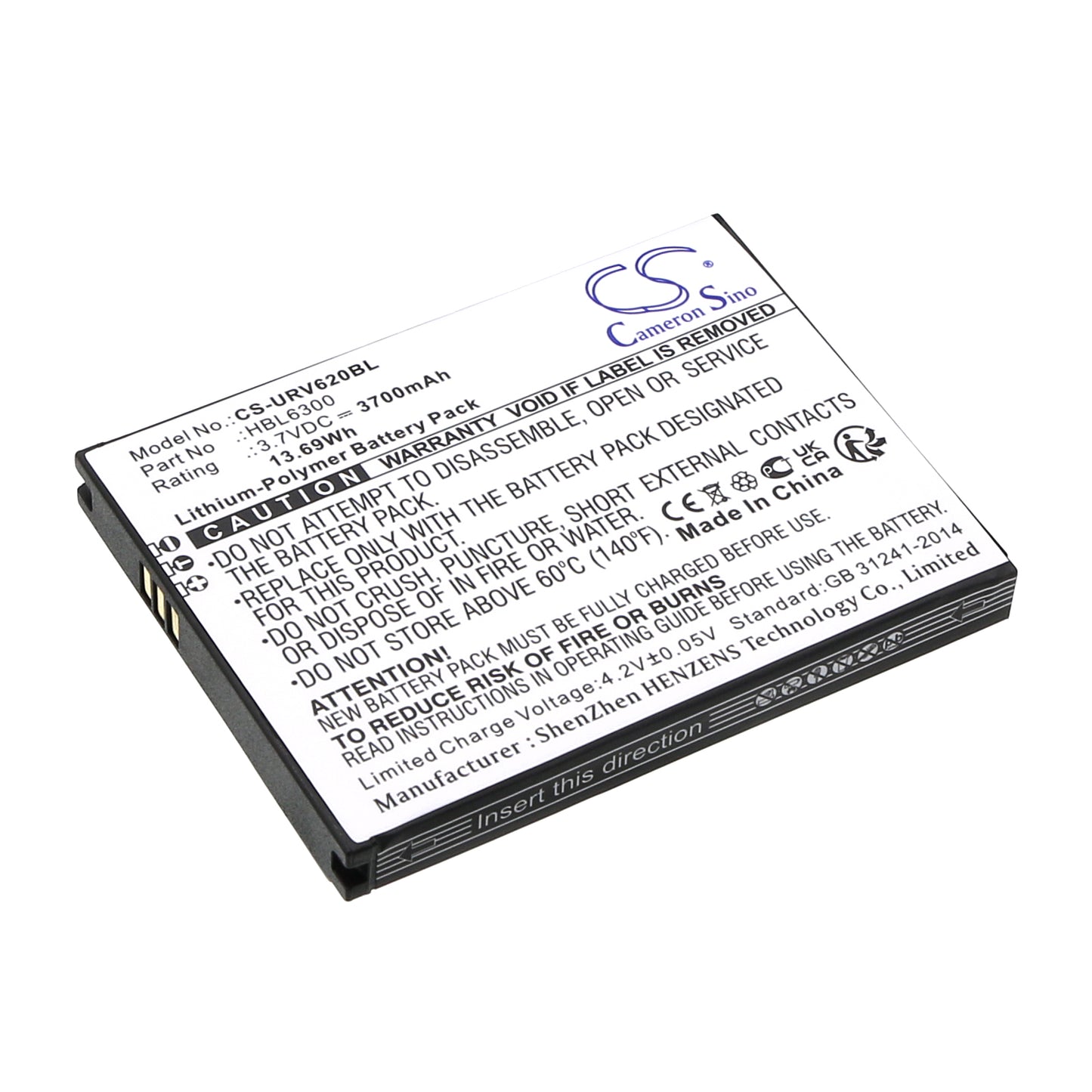 CS-URV620BL Replacement Battery – Compatible with i6200