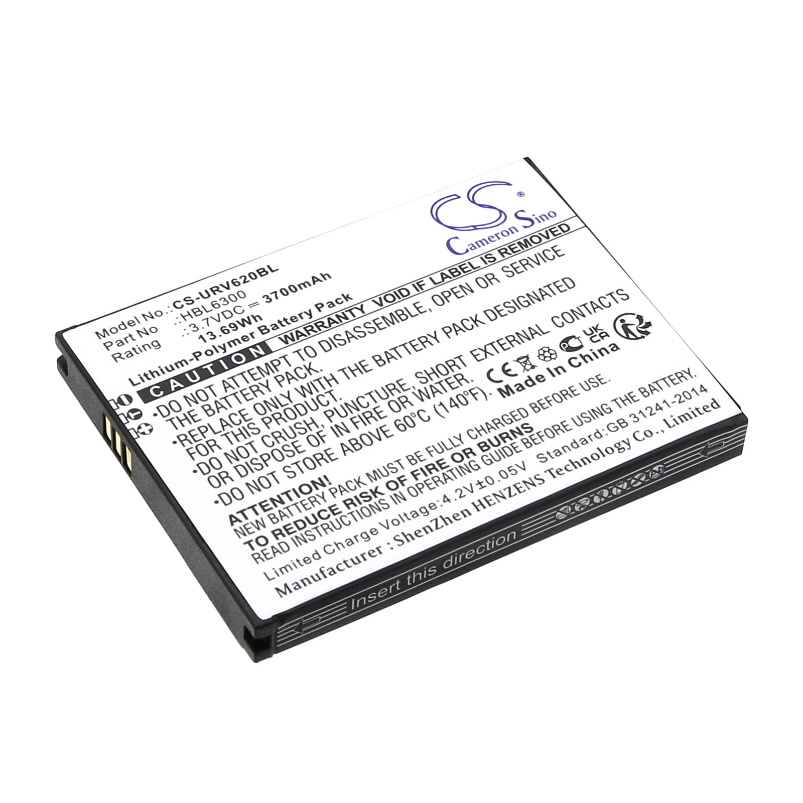 CS-URV620BL Replacement Battery – Compatible with i6200