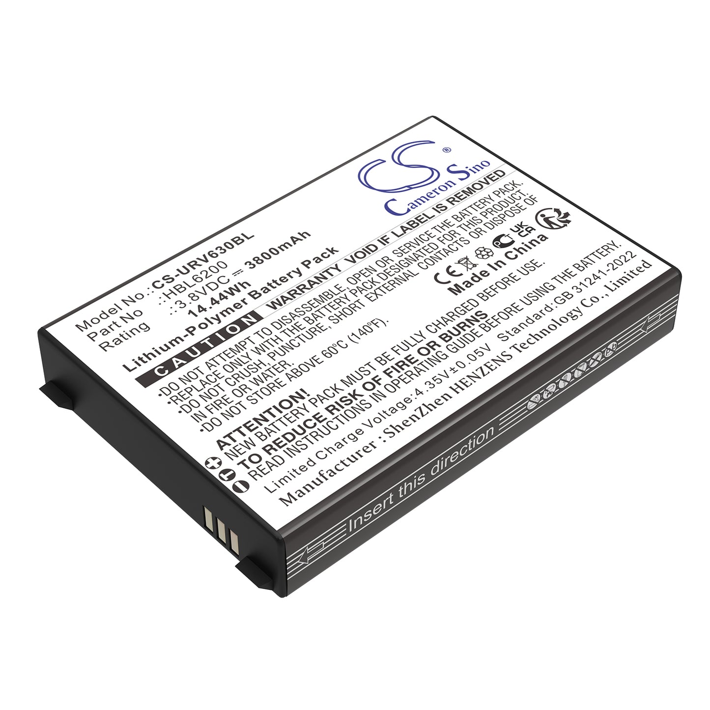 CS-URV630BL Replacement Battery – Compatible with i6200S, i6292S, i6300A