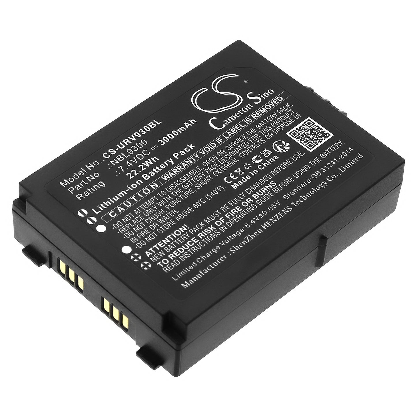 CS-URV930BL Replacement Battery – Compatible with NBL9300
