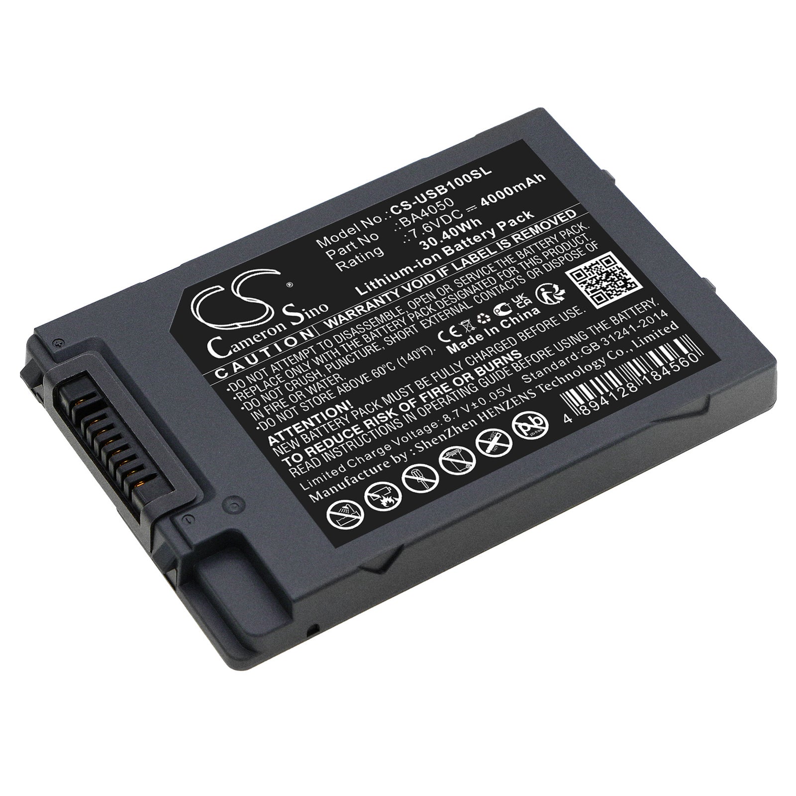 CS-USB100SL Replacement Battery – Compatible with LZ-WB10HC, UC-B12, UC-BE55, UC-BS55, UW20, UW55