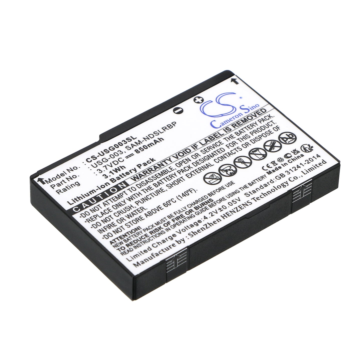 3.7V 850mAh/3.1Wh Li-ion Game/PSP/NDS Battery for Nintendo