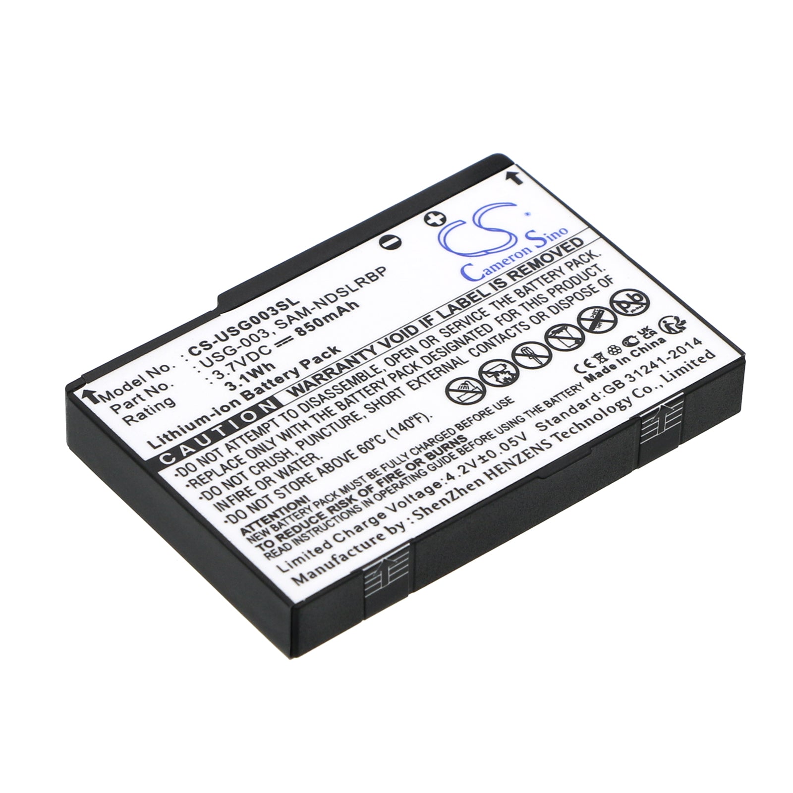 3.7V 850mAh/3.1Wh Li-ion Game/PSP/NDS Battery for Nintendo