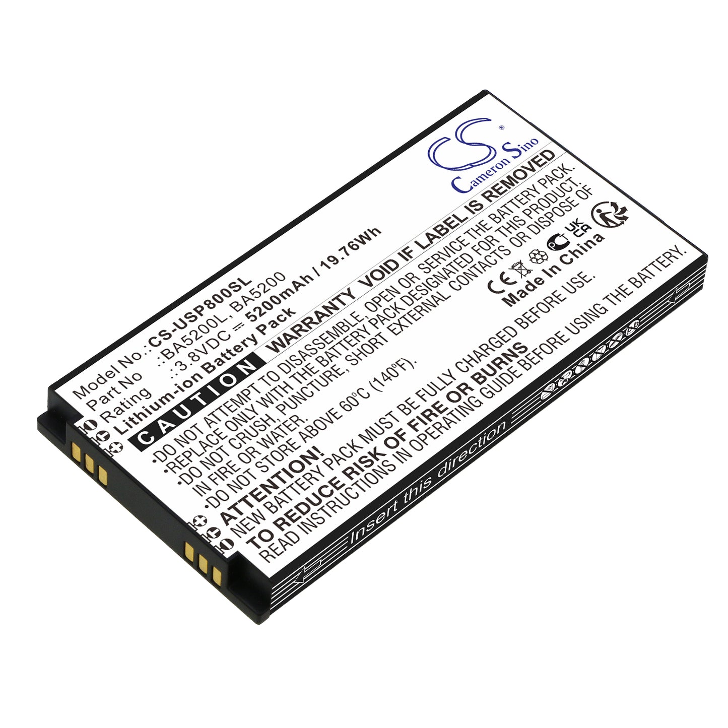 CS-USP800SL Replacement Battery – Compatible with P8II E
