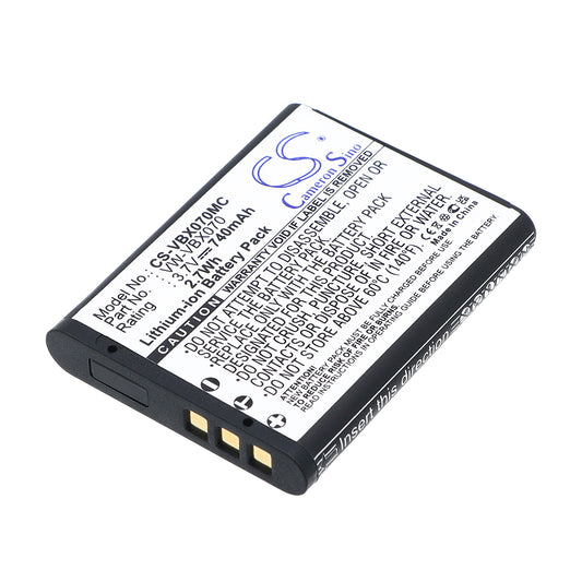 3.7V 740mAh/2.7Wh Li-ion Camera Battery for Panasonic