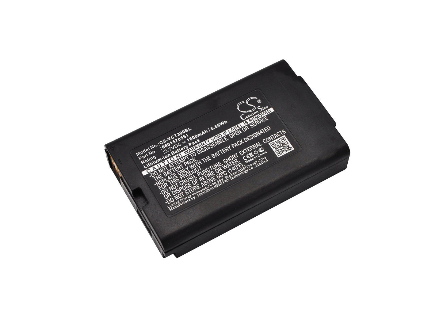 3.7V 1800mAh/6.66Wh Li-ion Payment Terminal Battery for VECTRON
