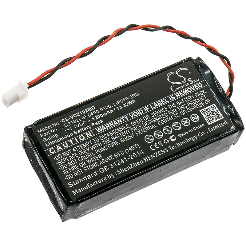 11.1V 1200mAh/13.32Wh Li-ion Medical Battery for Verathon