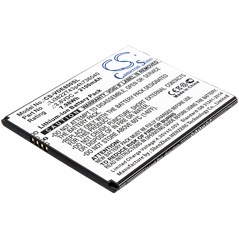 CS-VDE800SL Replacement Battery – Compatible with Avid 559, Blade T2 Lite, N9137, NZ9137, Tempo Go, Tempo X, Tempo X N9137, Z558BL, Z559, Z559DL, ZFIVE C, ZFIVE C LTE Z558VL, ZFIVE G, ZFIVE G LTE Z557BL
