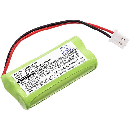 CS-VDM221MB Replacement Battery – Compatible with Digital Audio Monitor DM221, DM221, DM221-2, DM222