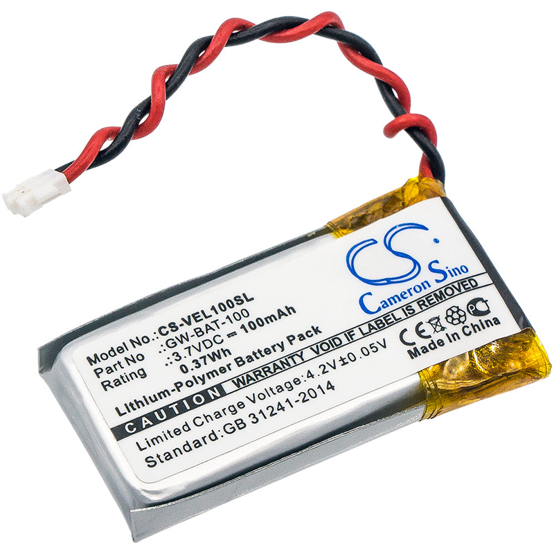 3.7V 100mAh/0.37Wh Li-Polymer Equipment/Survey Battery for Vernier
