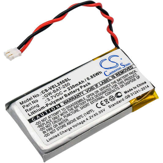 3.7V 230mAh/0.85Wh Li-Polymer Equipment/Survey Battery for Vernier